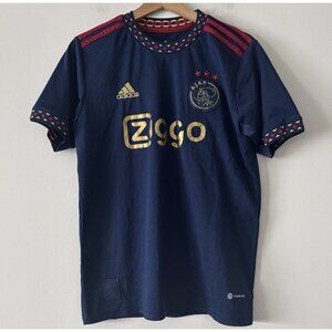 AJAX AMSTERDAM 2022 2023 AWAY FOOTBALL SOCCER JERSEY ADIDAS SIZE S ELIZABETH 22